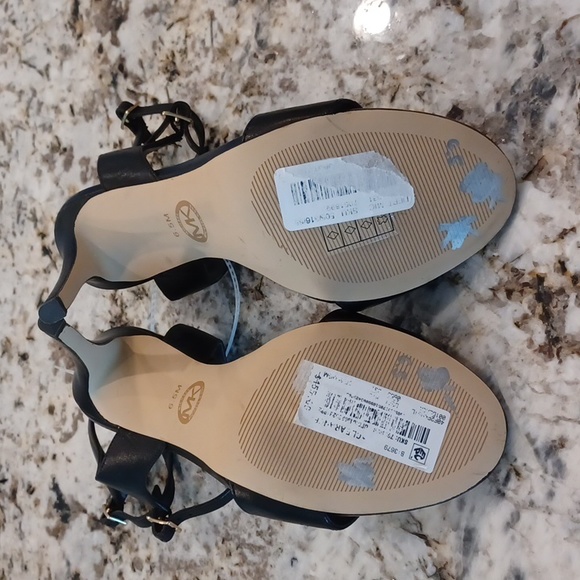 Michael Kors Parker Black Leather Strappy High Heel Sandals Women's Multi Sizes - Picture 13 of 13